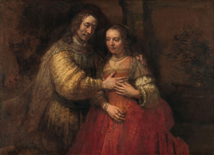 Rembrandt, Die jüdische Braut, 1665–1669, Rijksmuseum, Amsterdam © Wikimedia Commons