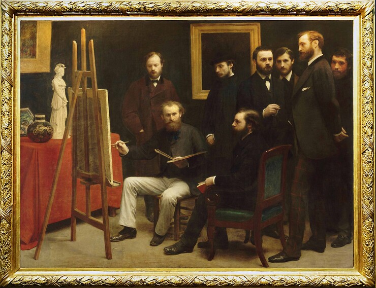 Henri Fantin-Latour, Ein Atelier in den Batignolles, 1870, Musée d’Orsay, Paris, Foto © Rainer K. Wick