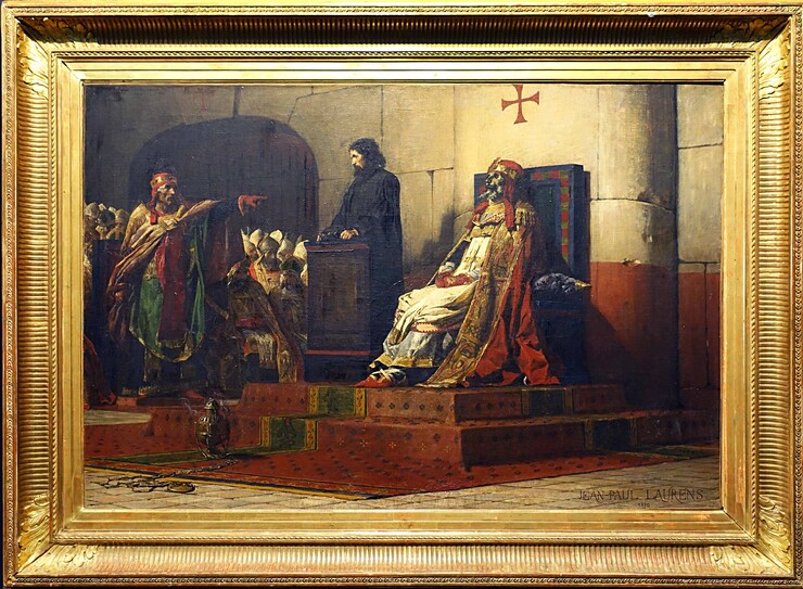 Jean-Paul Laurens, Papst Formosus und Stephan VII., 1870, Foto © Rainer K. Wick