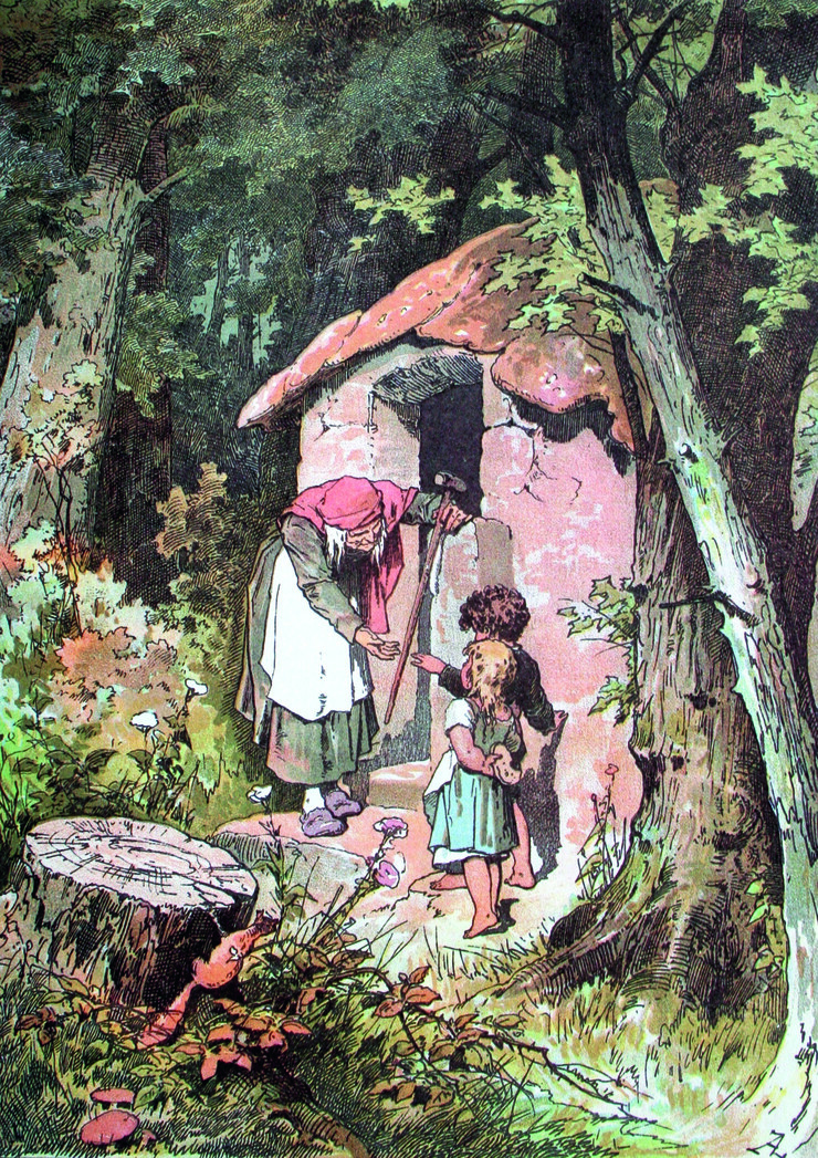 Alexander Zick, Hänsel und Gretel, in: Märchen, Grot’scher Verlag, Berlin 1975, © bei den Künstlerinnen und Künstlern oder deren Rechtsnachfolgerinnen und Rechtsnachfolgern