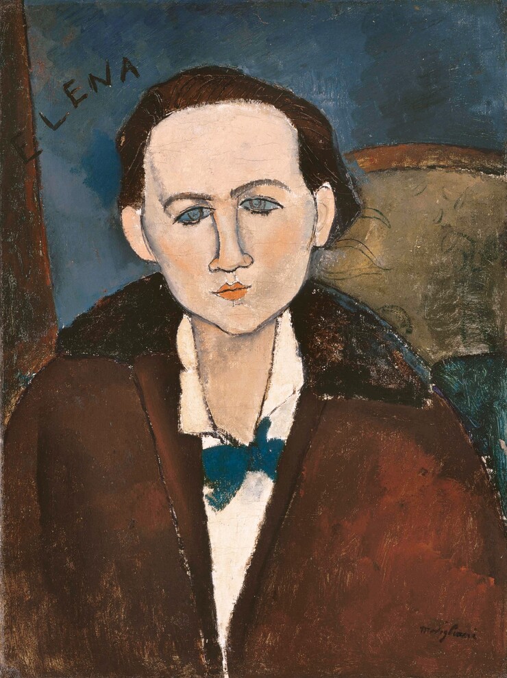 Amedeo Modigliani Elena Povolozky, 1917 Öl auf Leinwand, 64,77 x 48,58 cm The Phillips Collection, Washington, D.C. © akg-images / Album