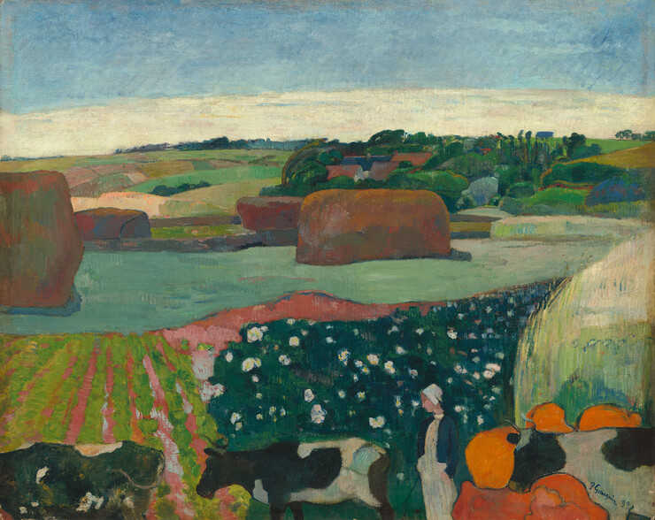 Paul Gauguin: Heugarben in der Bretagne, 1890  Öl auf Leinwand 74,3 x 93,6 cm © National Gallery of Art, Washington Geschenk der W. Averell Harriman Foundation zum Gedenken an Marie N. Harriman